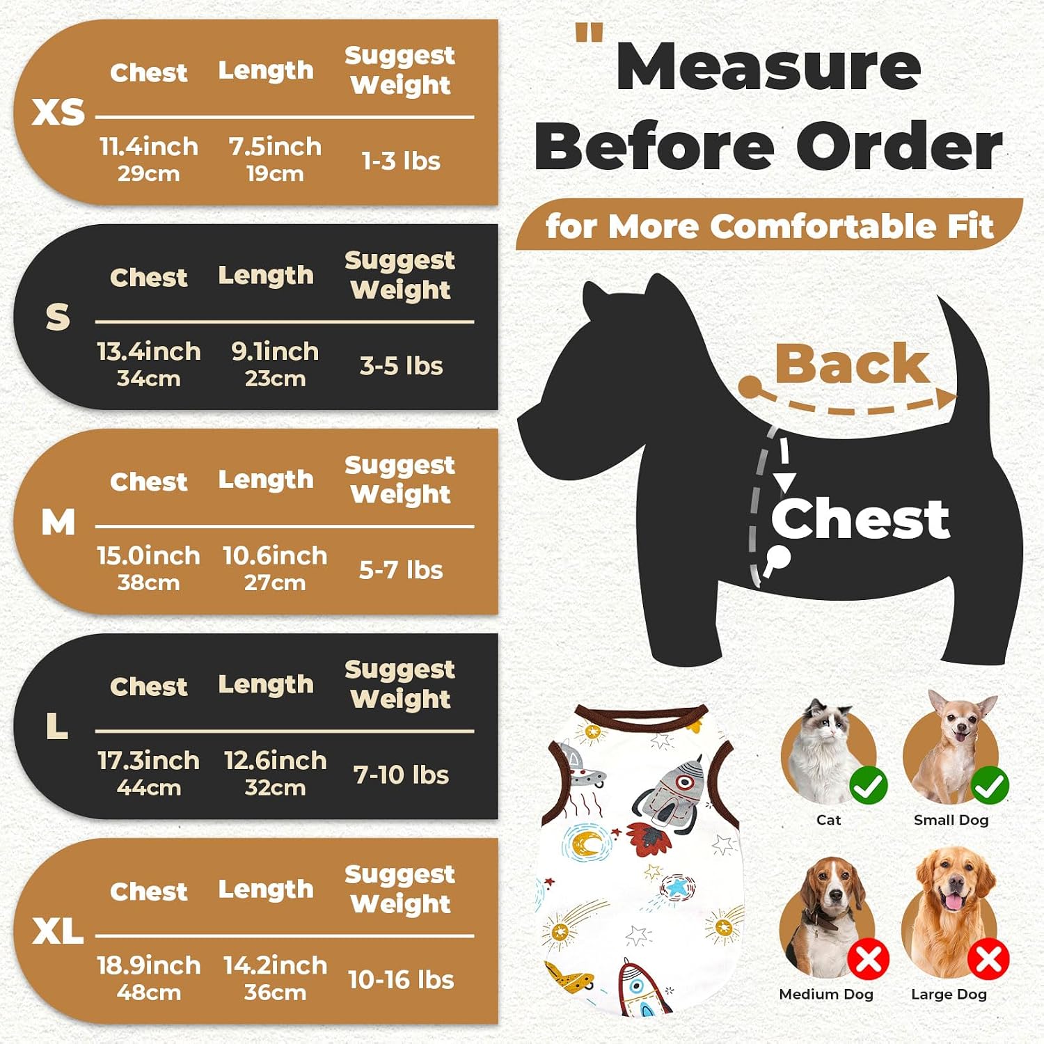 Cartoon Spaceship Sleeveless Cotton Dog Tank Top - Image 2